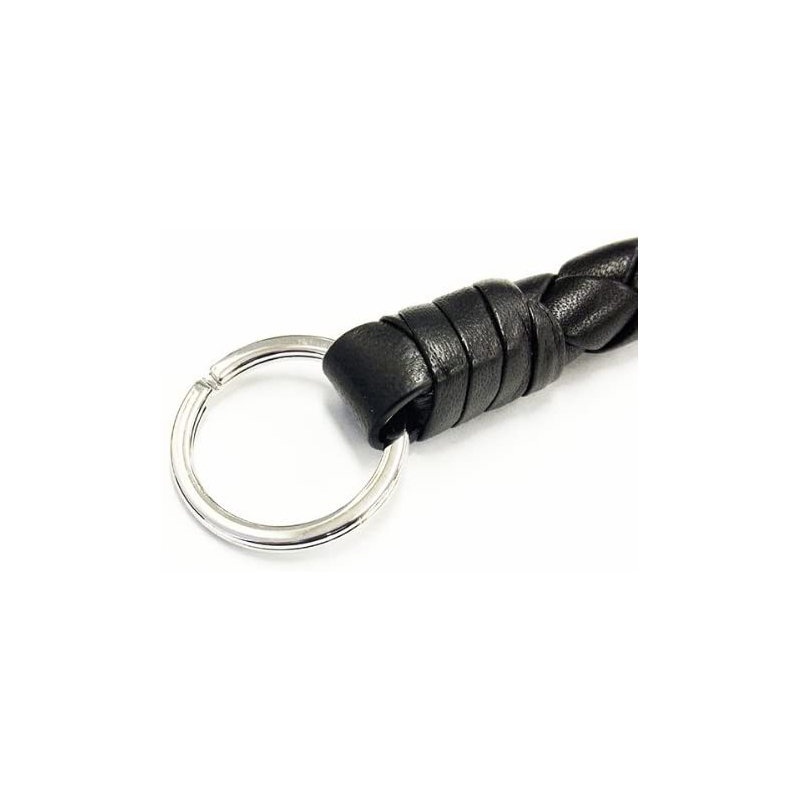 Bottega Veneta Weave A Key Chain In Black