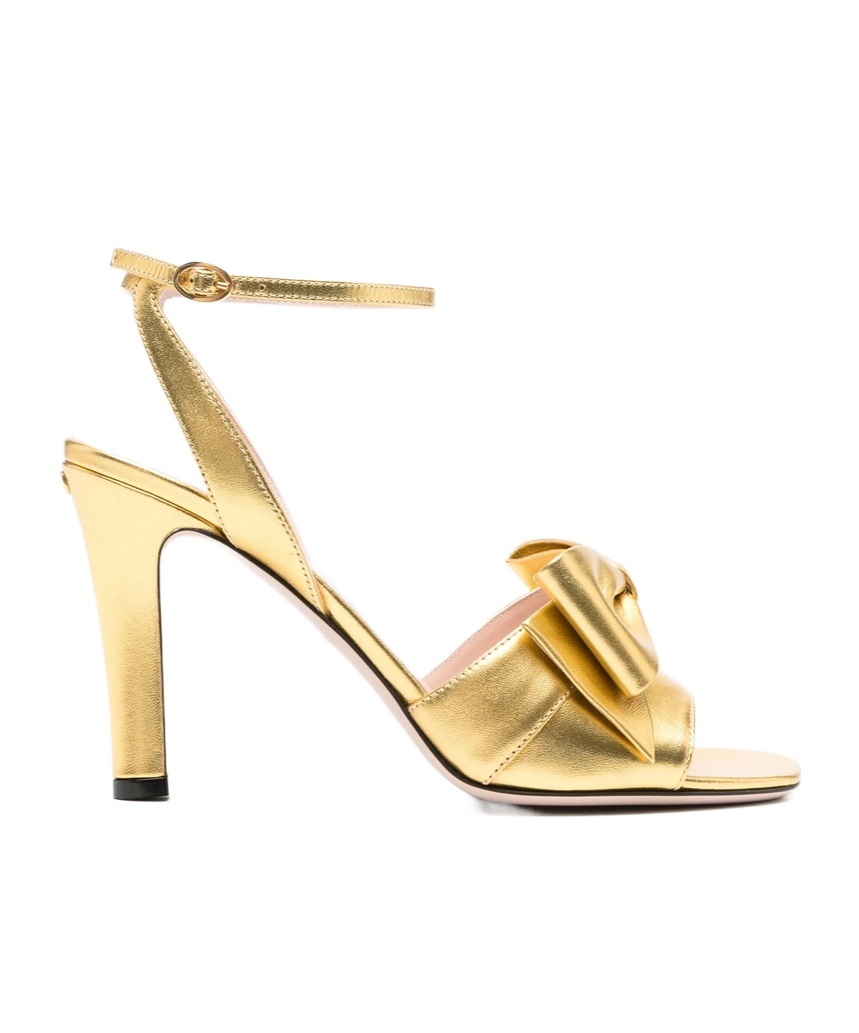 Valentino 100mm Bow-embellished Ankle-strap Sandals