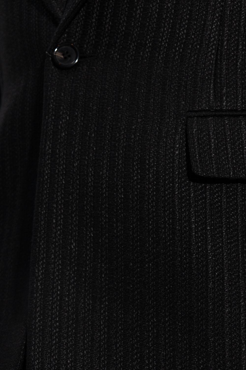 Saint Laurent Single-breasted Button-fastening Jacket In Black
