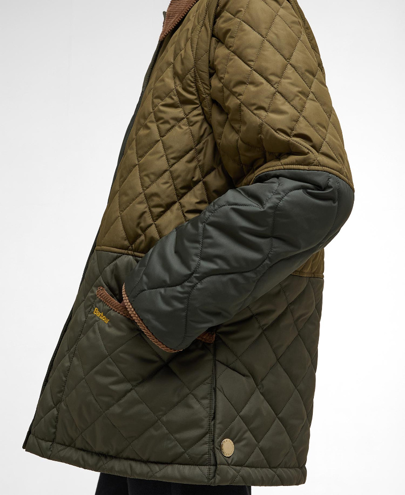 Barbour Lorrie Quilted Jacket In Green