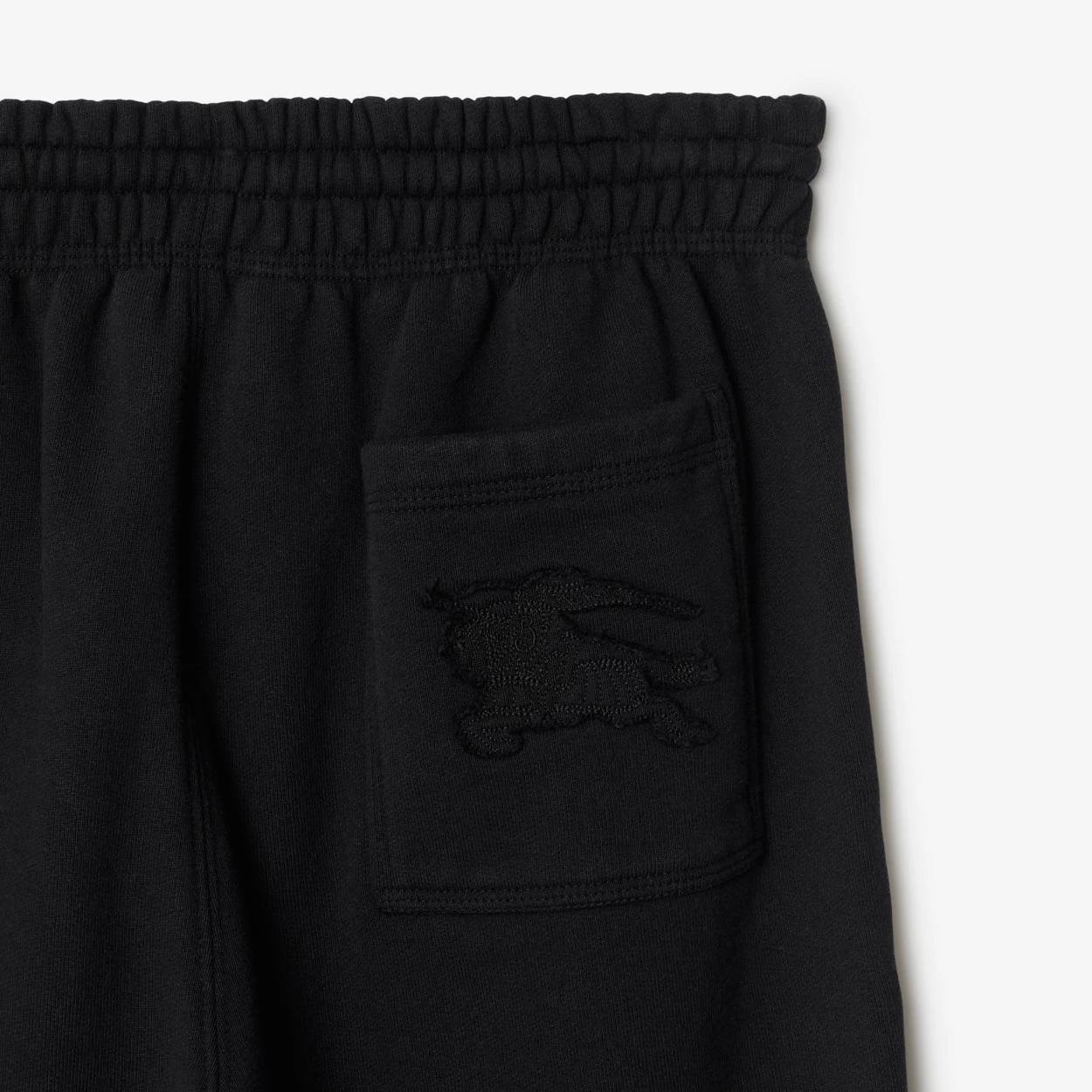 Burberry Ekd Embroidered Straight-leg Trousers In Black