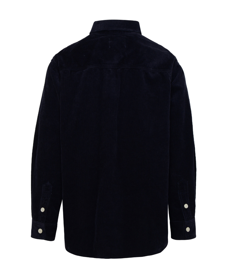 Isabel Marant 'ritchie' Midnight Blue Cotton Blend Shirt Man In Blue