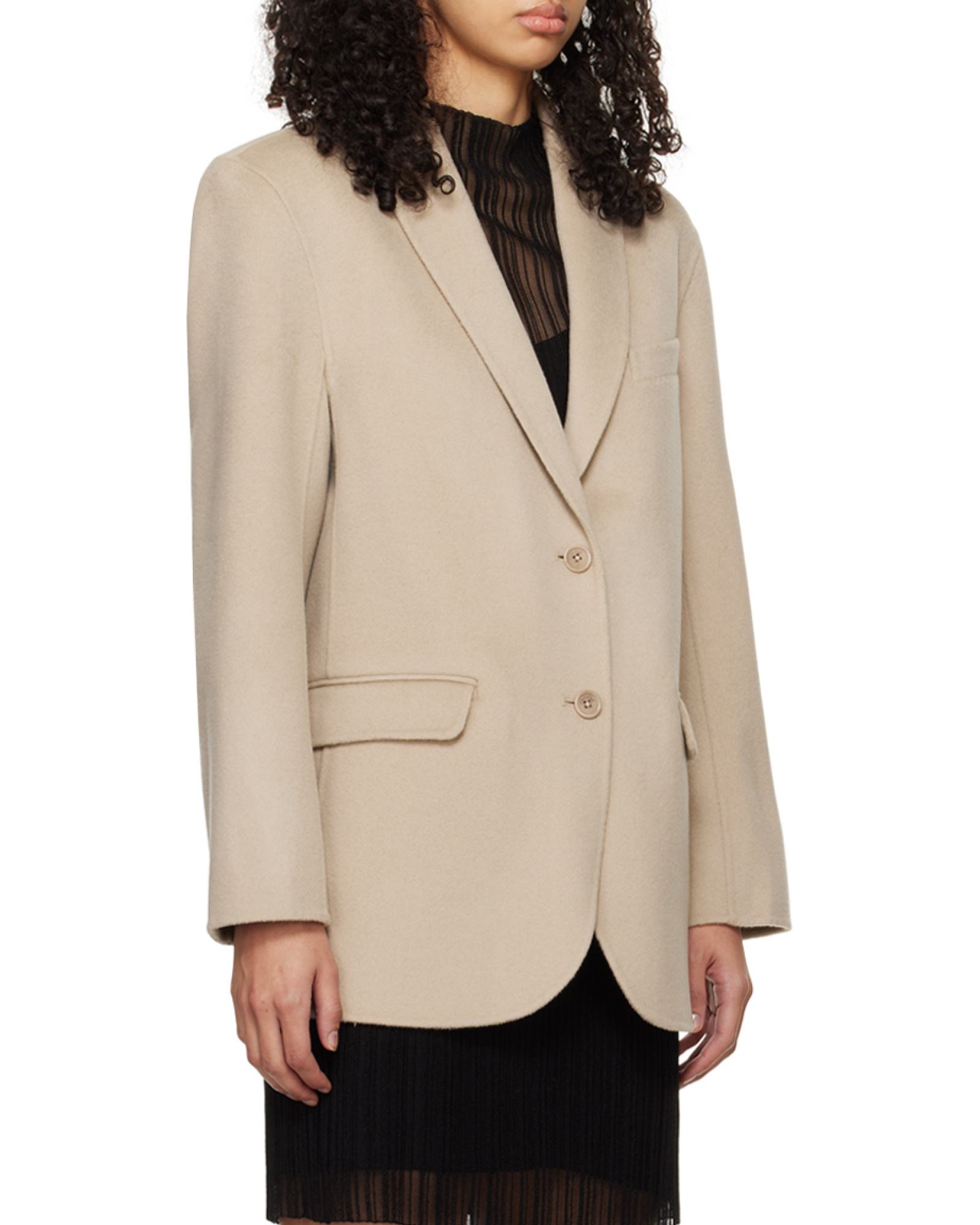 ANINE BING SINGLE-BREASTED BLAZER