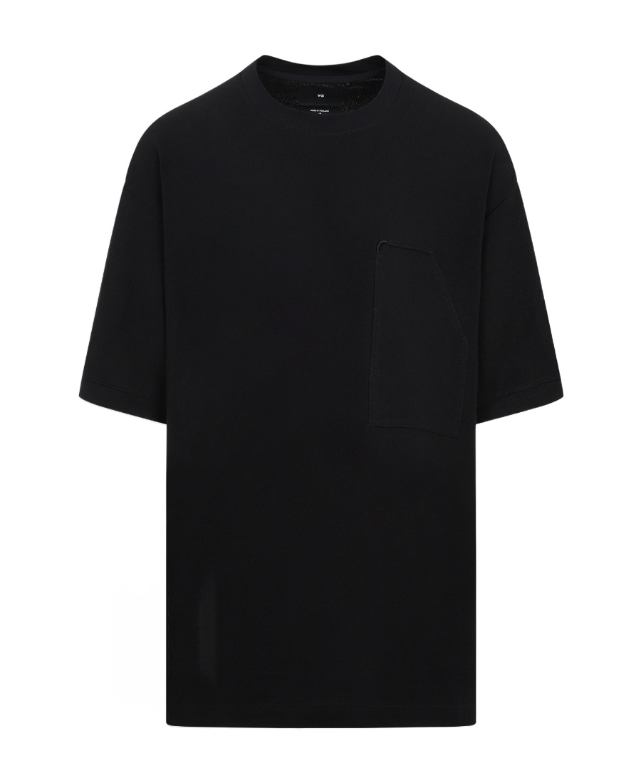 Y-3 Logo-patch Sleeve T-shirt In Black
