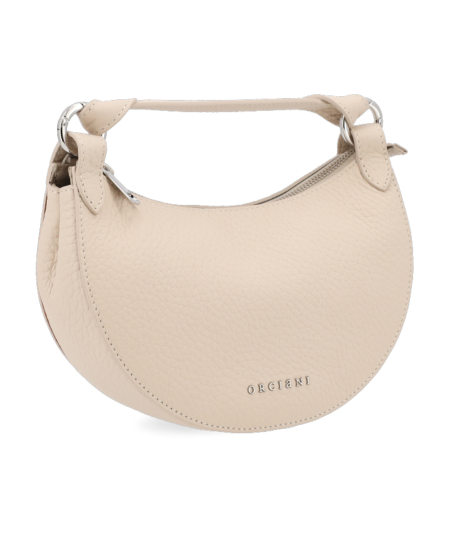 Orciani Mini Dumpling Shoulder Bag In Nude
