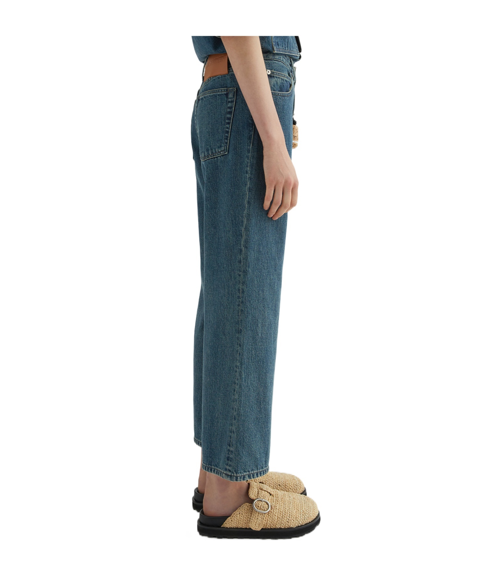 Jil Sander Women Denim Wide-leg Jeans In Blue