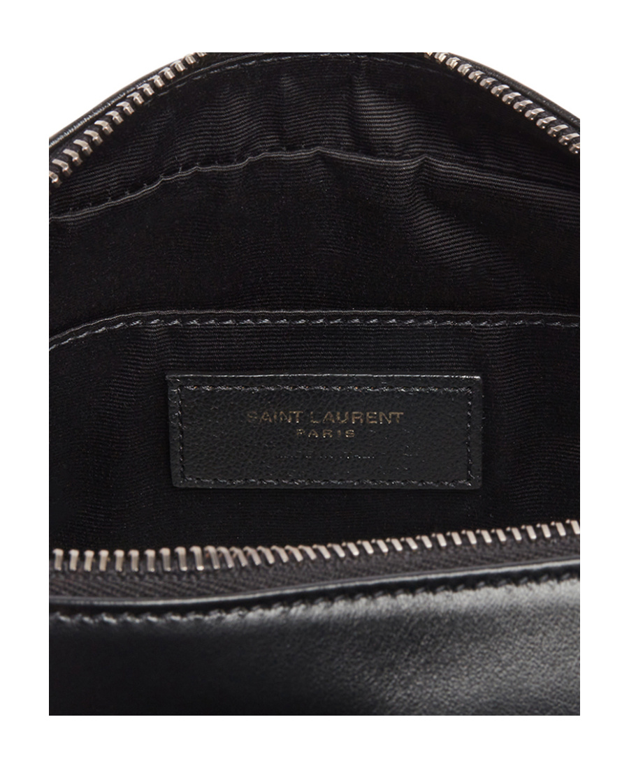 Saint Laurent Lou Leather Camera Bag In Black