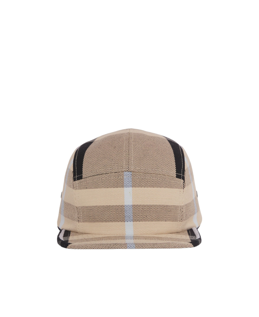 Burberry Check-print Canvas Cap In Brown