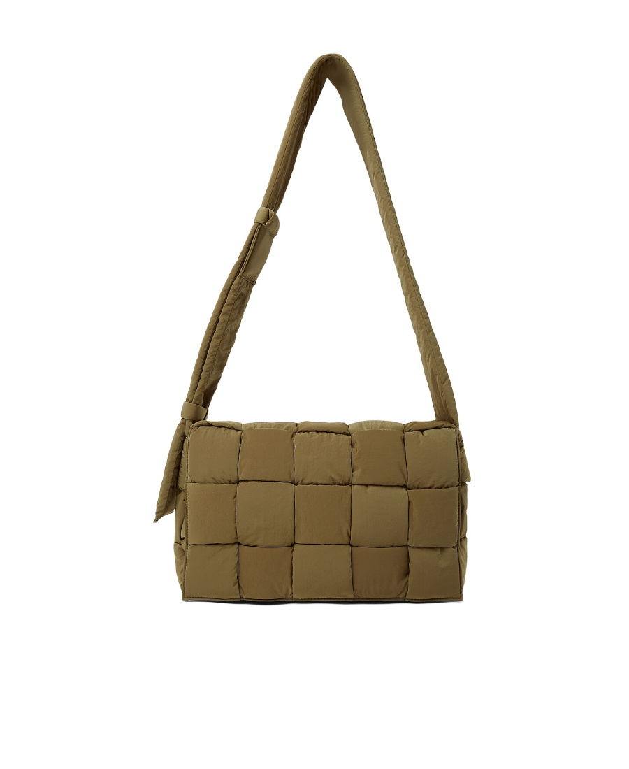Bottega Veneta Maxi Cassette Padded Crossbody Bag In Green