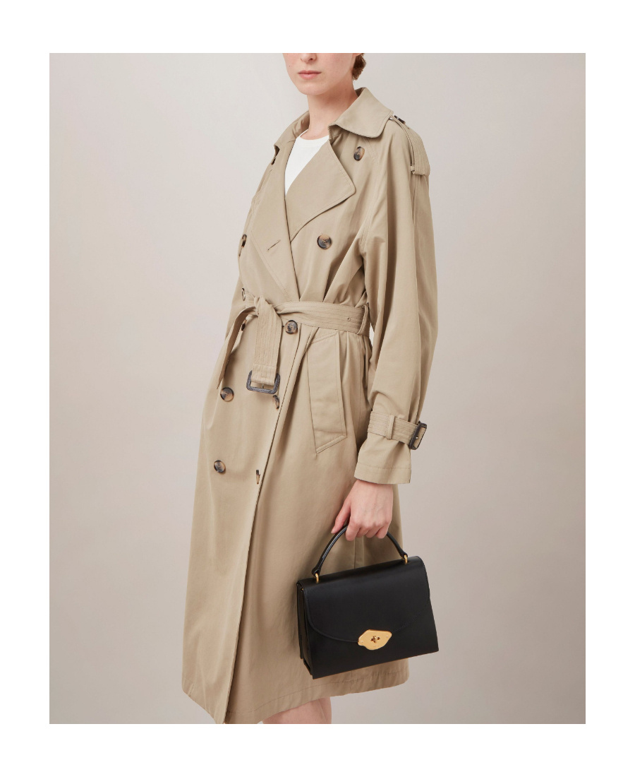 Mulberry Leather Lana Top-handle Bag In Black