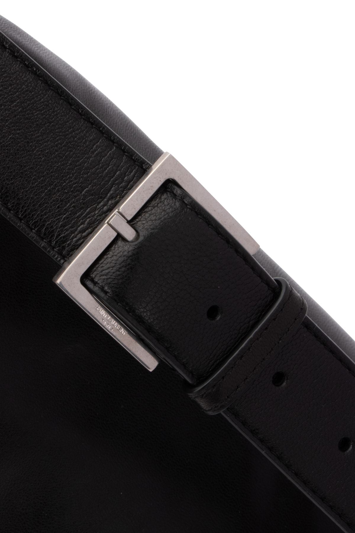 Saint Laurent Monogram Leather Belt Bag In Black