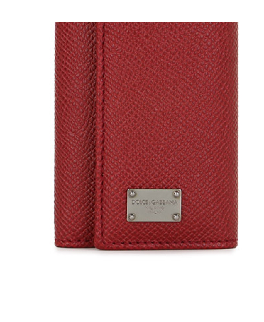 Dolce & Gabbana Logo Details Key Bag In Red
