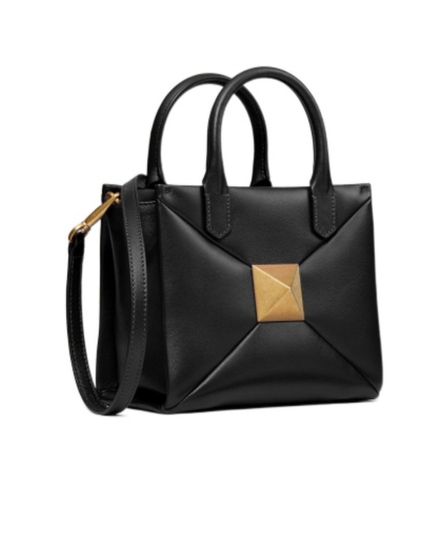 Valentino Roman Stud Tote Bag In Black