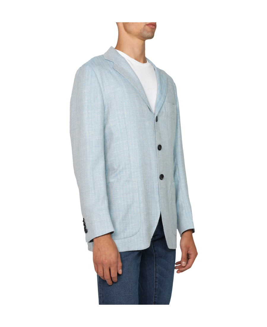 Kiton Three-button Suit Coat In White