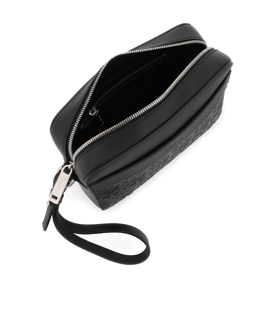 FERRAGAMO LOGO ZIPPER SHOULDER BAG