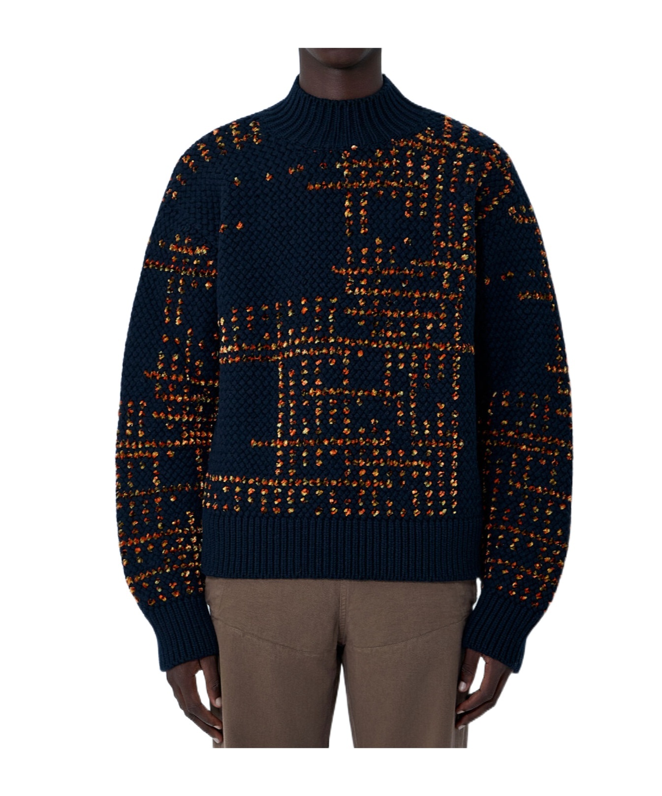 Dries Van Noten Men Wool-blend Sweater In Blue