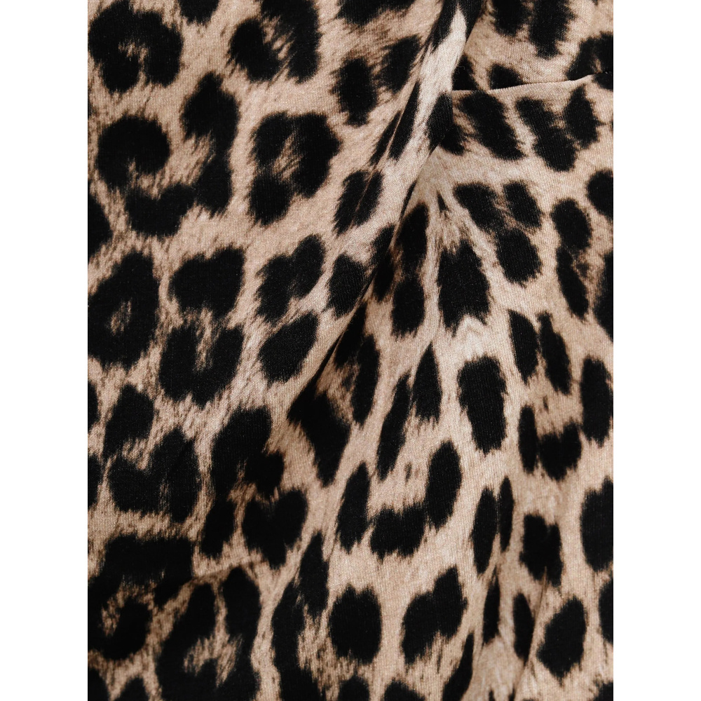 Baserange Leopard-print Bodysuit In Animal Print