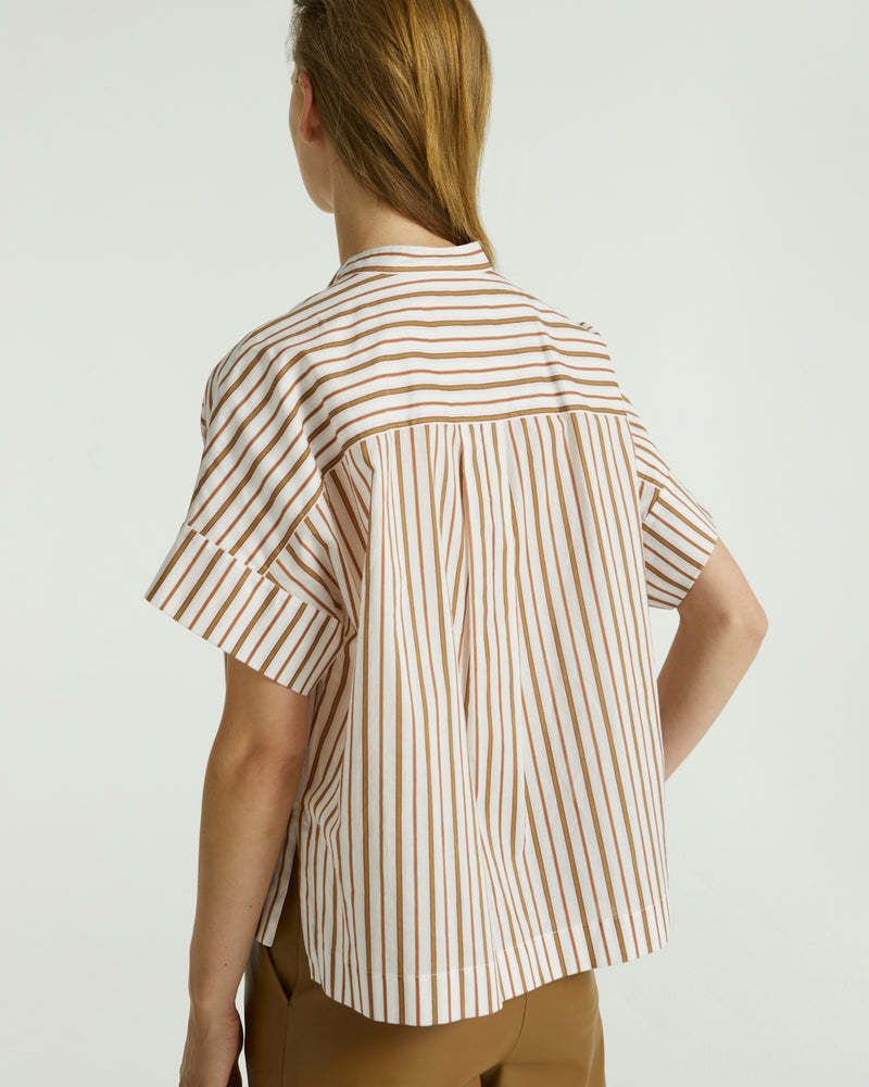 Shop Yves Salomon A Short Sleeved Shirt In Multicolor
