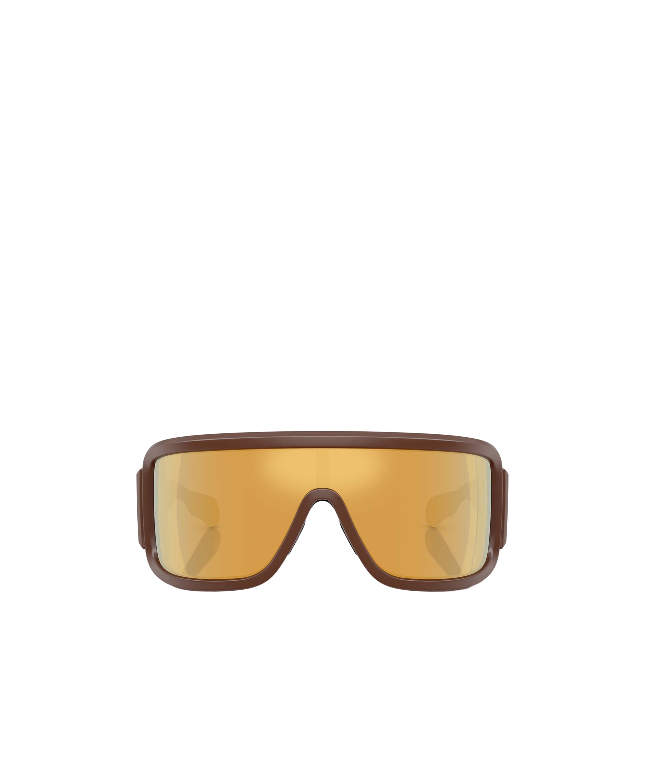 Moncler Shield Frame Sunglasses In Yellow