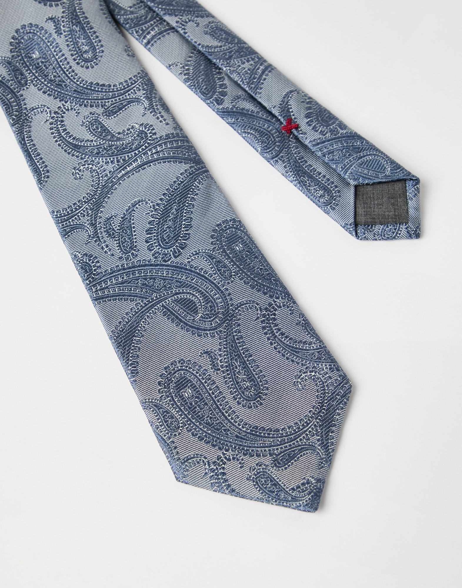 Brunello Cucinelli Paisley Tie In Blue