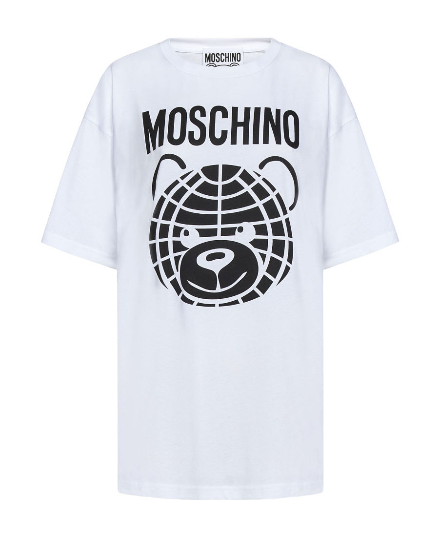 Moschino Teddy Bear Print T-shirt In White