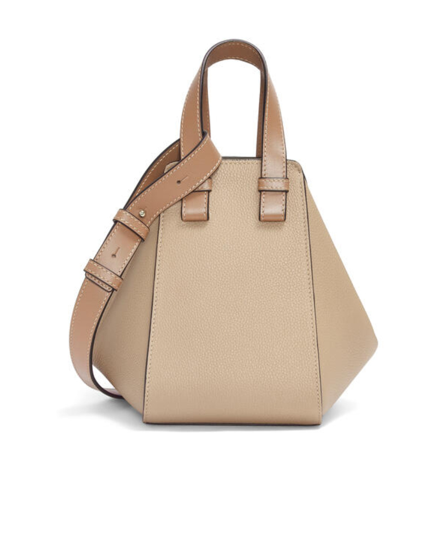 Loewe Hammock Grained Tote Bag In Nude