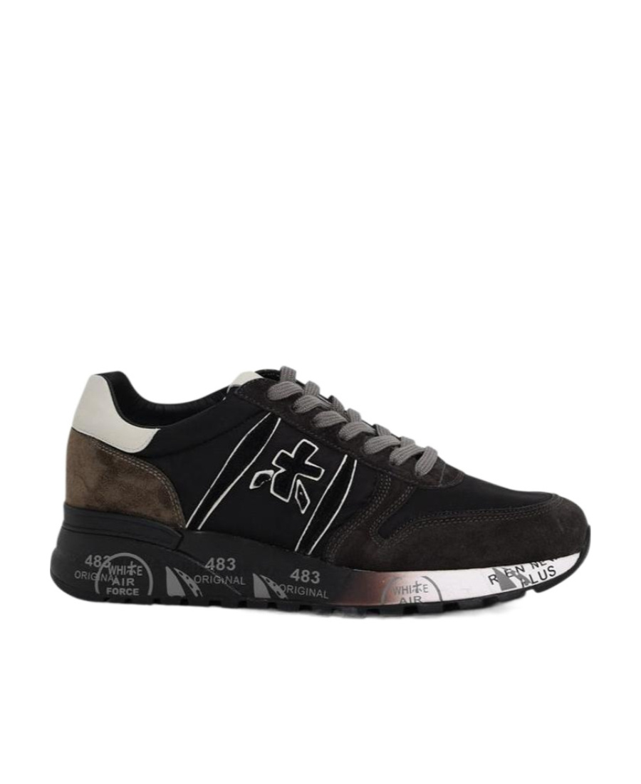 Premiata Strap-up Casual Sneakers In Black