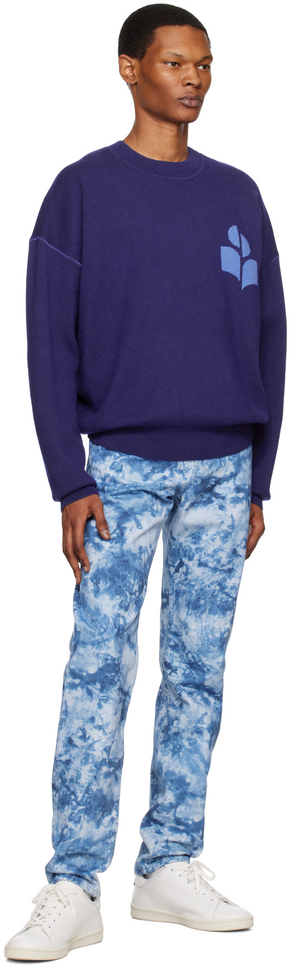 Isabel Marant Logo Jeans In Blue