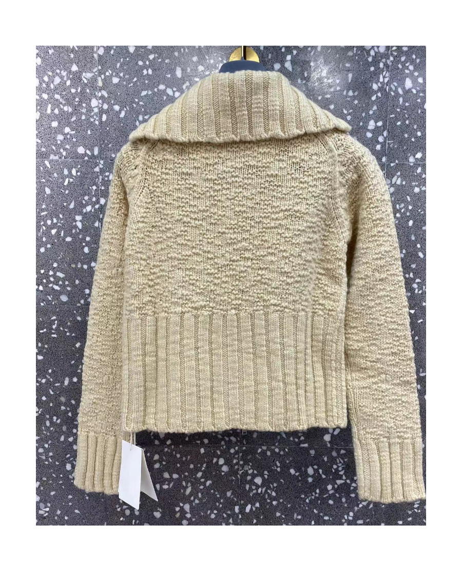 Jil Sander Lapel Long-sleeved Cardigan In Nude