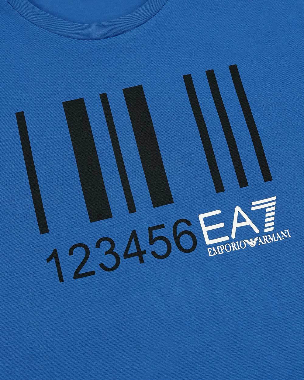 EA7 LOGO T-SHIRT WITH ROUND NECK