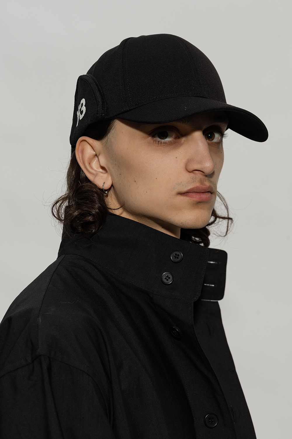 Y-3 Pocket Logo Cap In Black