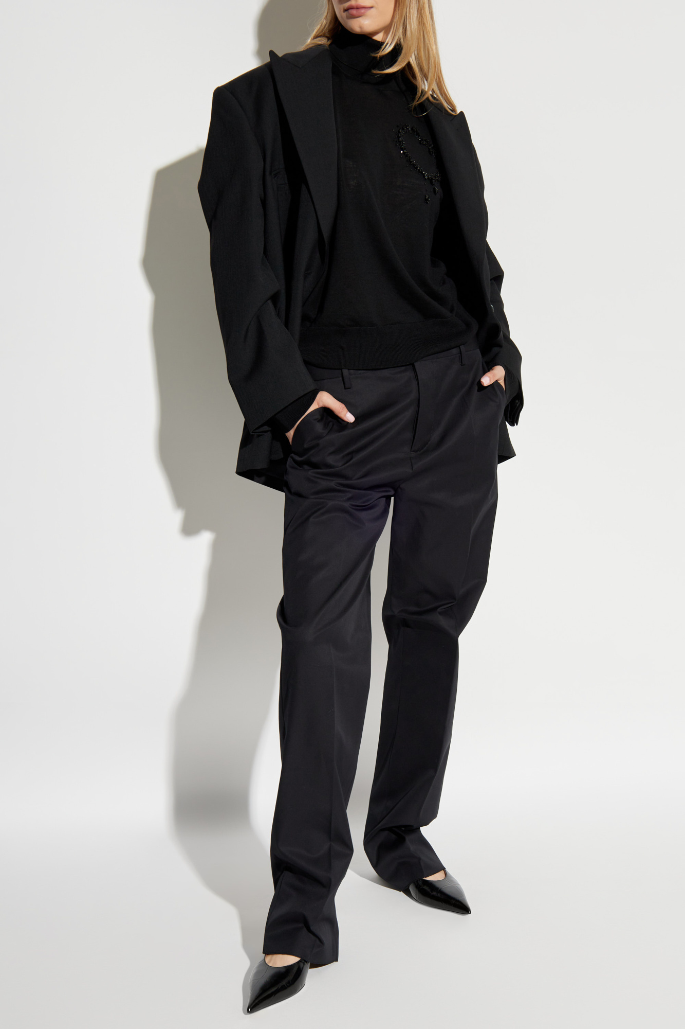 Shop Dsquared2 Tapered Trousers In Black