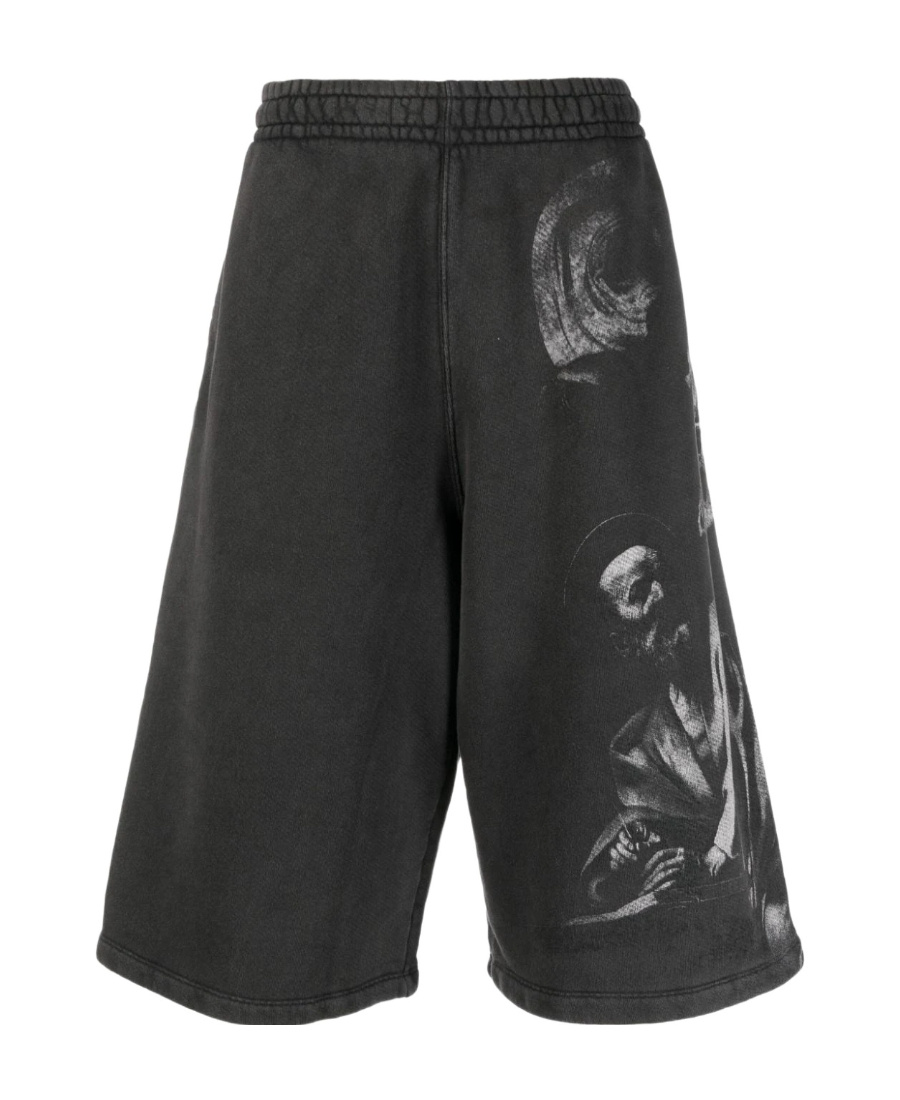 Off-white Off White™ Black Bermuda Shorts S.matthew In Black