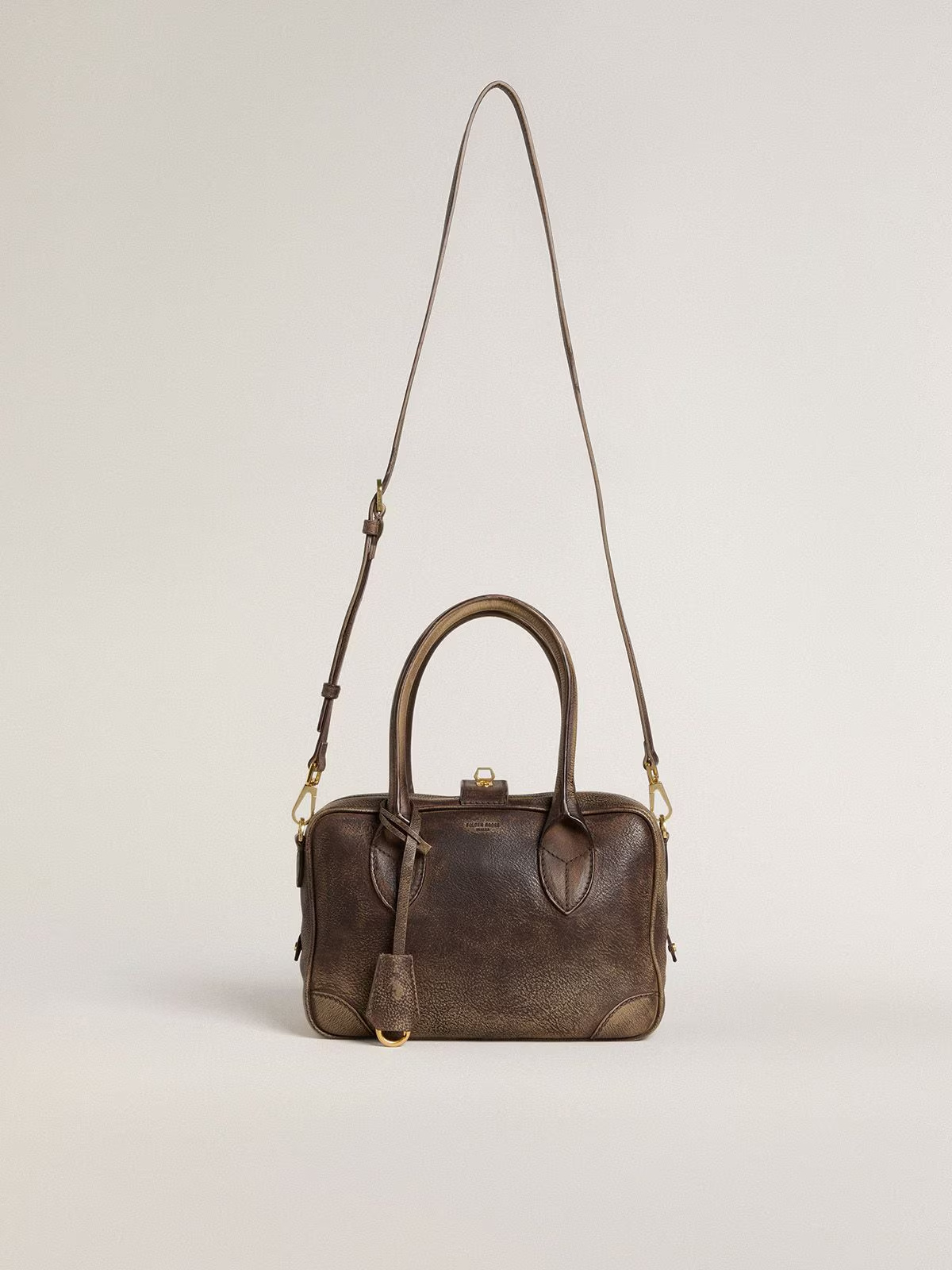 Golden Goose Zipper Shoulder Bag In Green