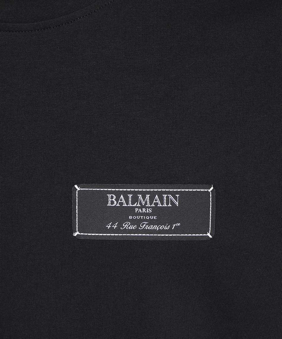 Balmain Couture Label T-shirt In Black