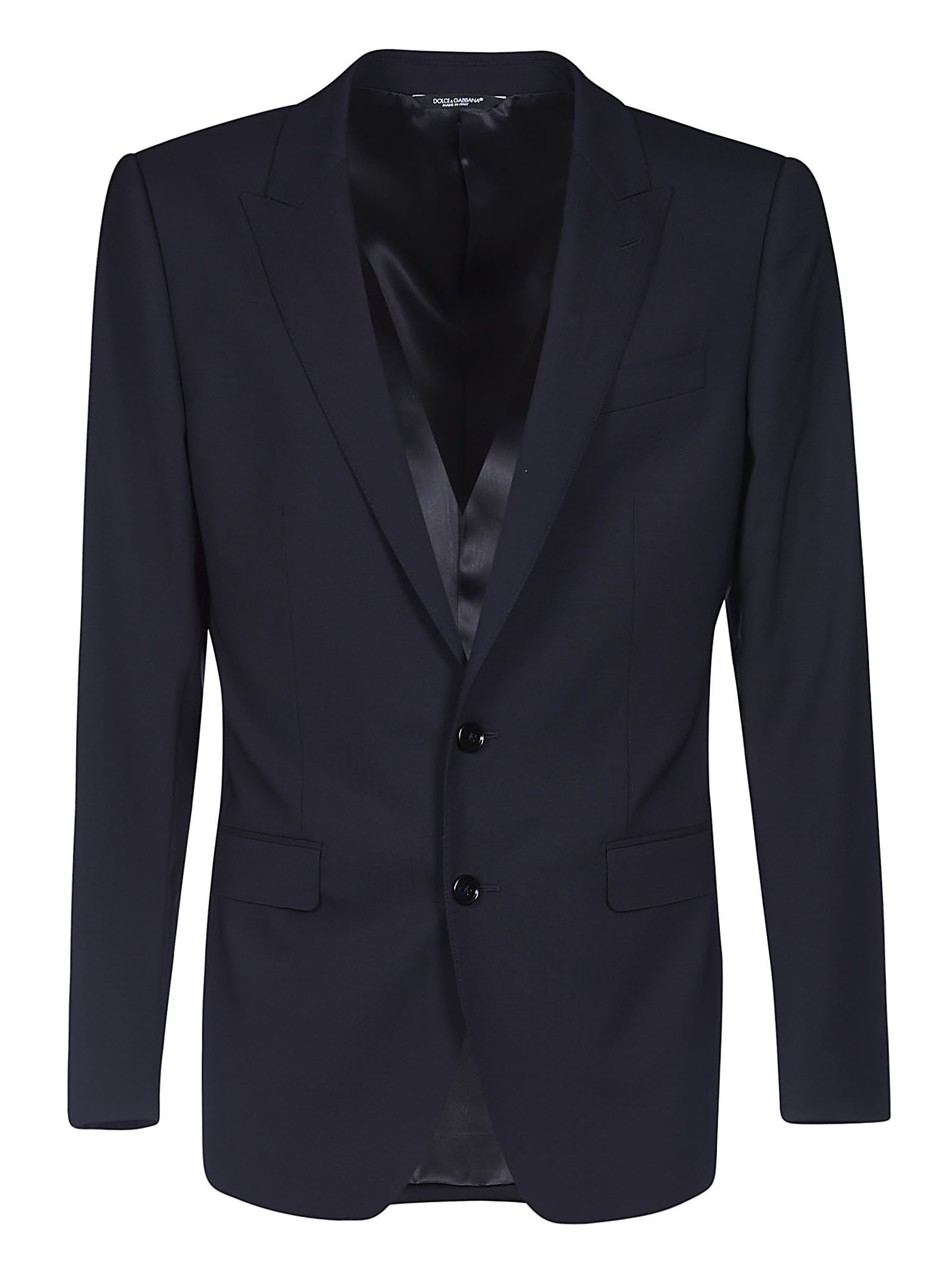 Dolce & Gabbana Buttoned Up Formal Suit In Black