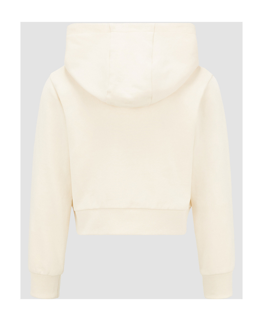 Moncler Embroidered-logo Cotton Hoodie In Nude