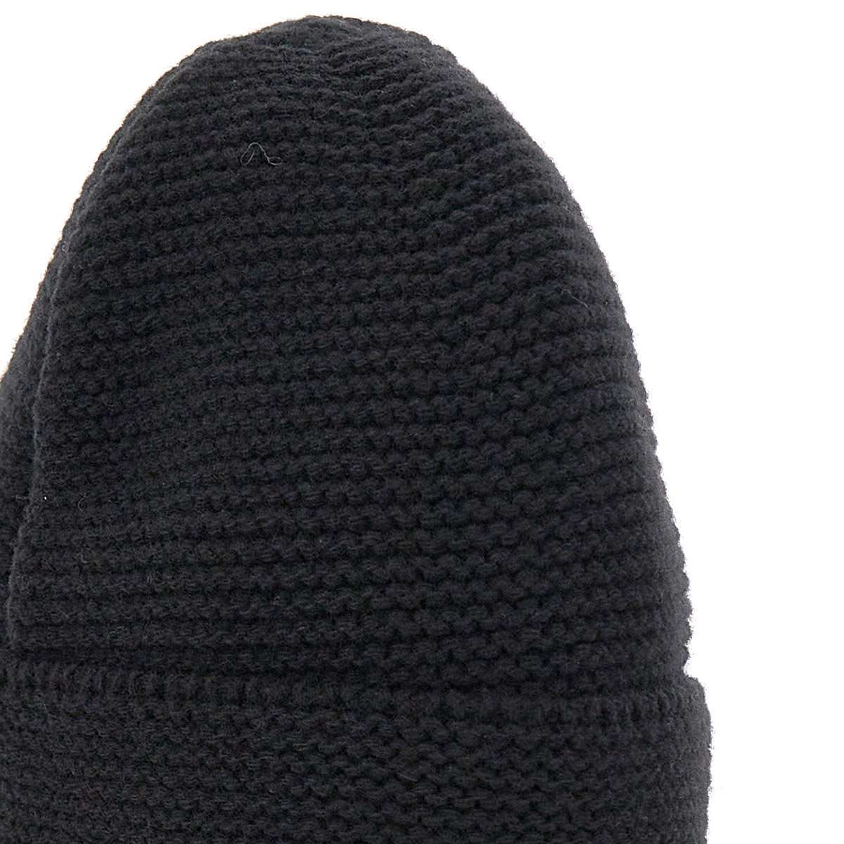 Ea7 Logo-patch Wool-blend Beanie In Black