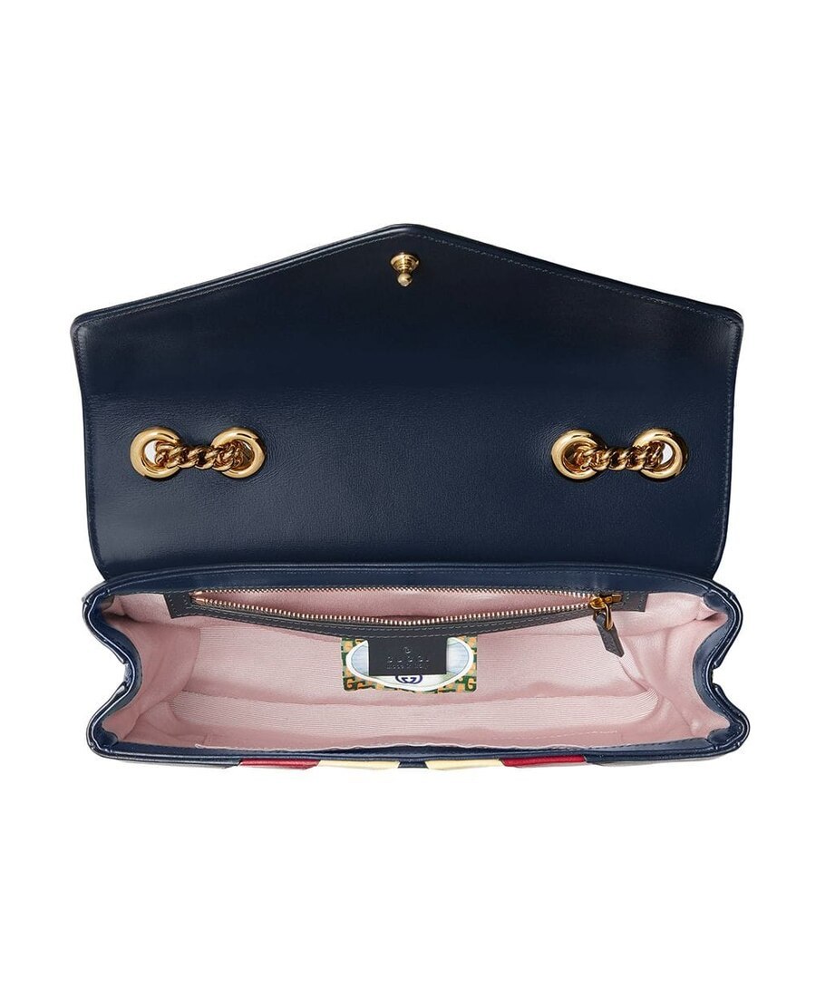 Gucci Medium Rajah Shoulder Bag In Black