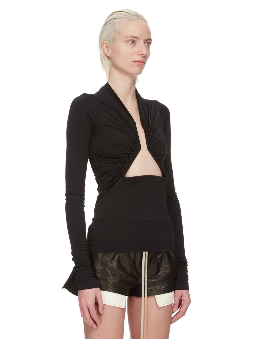 Rick Owens Prong T-shirt In Black