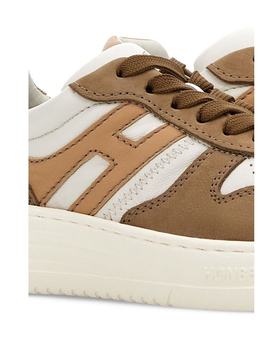 Hogan Logo-embellished Leather Sneakers In White