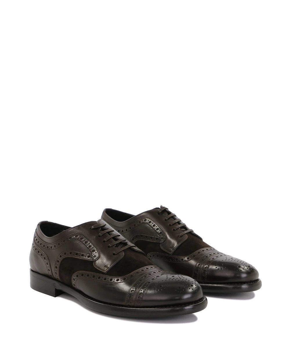 Dolce & Gabbana Tie Business Casual Shoes In Black