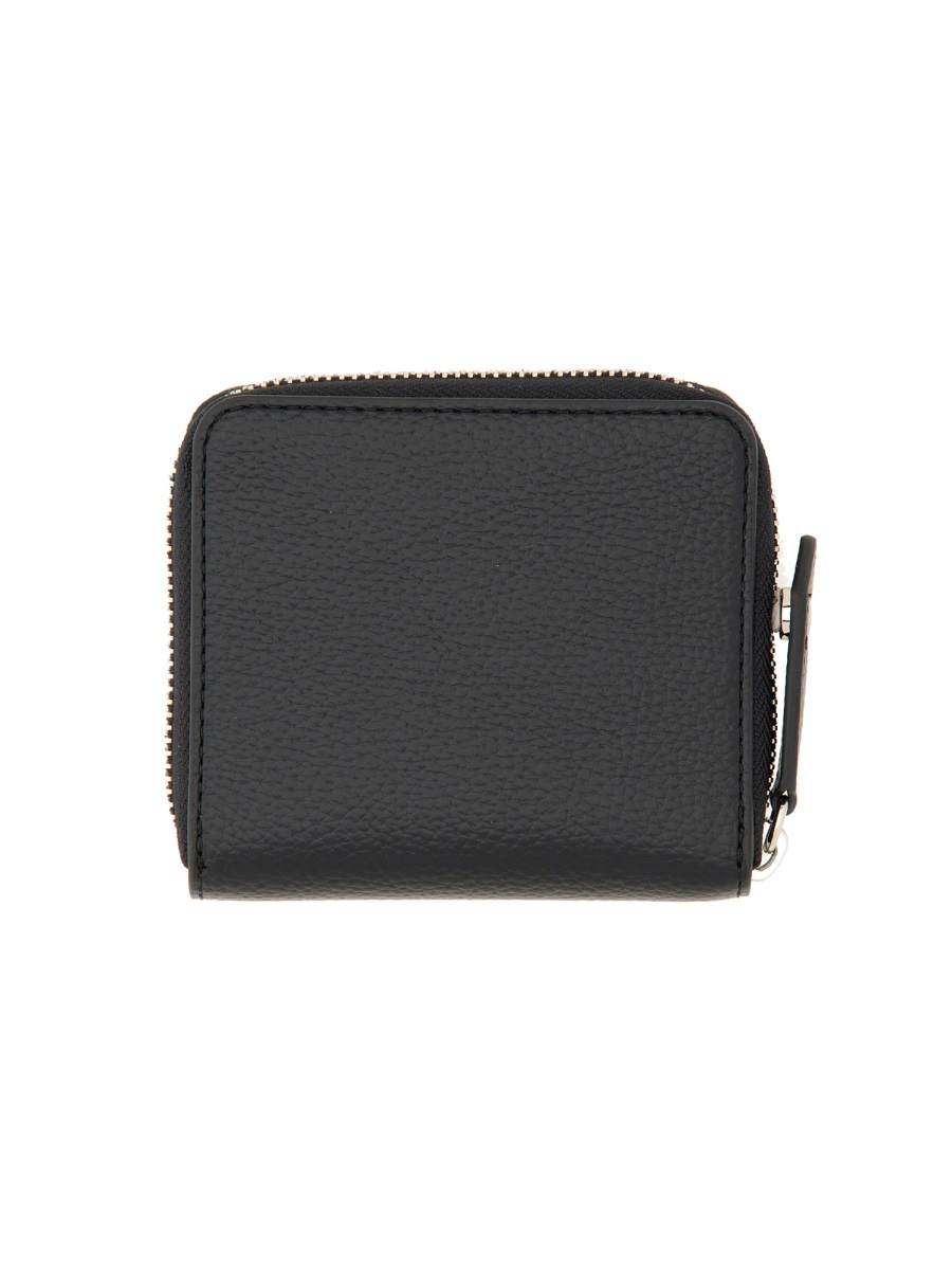 Vivienne Westwood Medium Zippered Wallet In Black