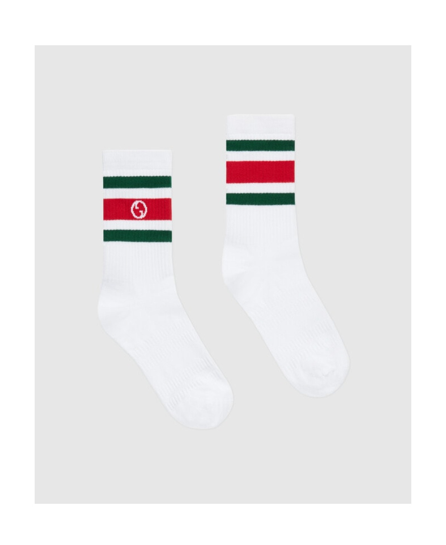 GUCCI ROUND INTERLOCKING G COTTON SOCKS