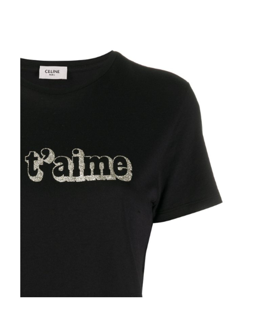 CELINE LETTER PRINTED T-SHIRT 