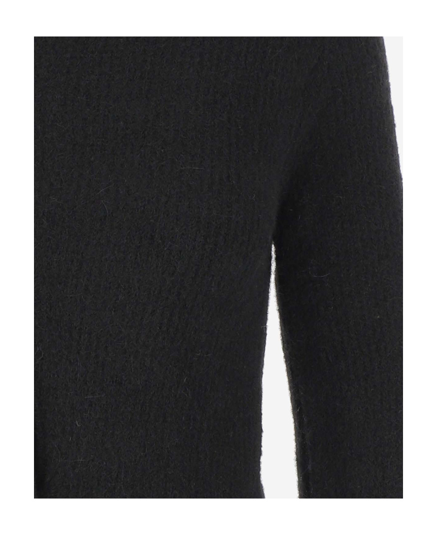 Jacquemus Pau Asymmetric Knitted Cardigan In Black