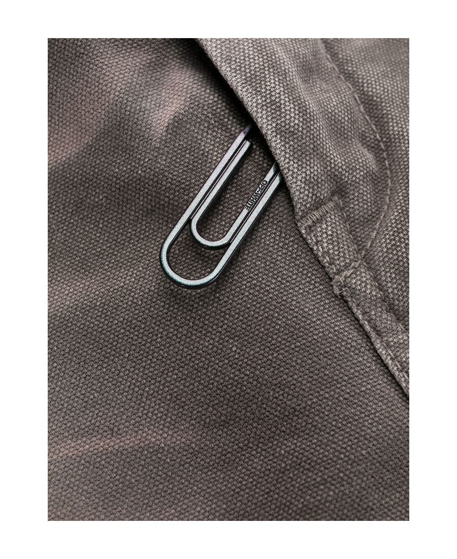 Off-white Straight Jeans With Stone Washing Effect In Gray
