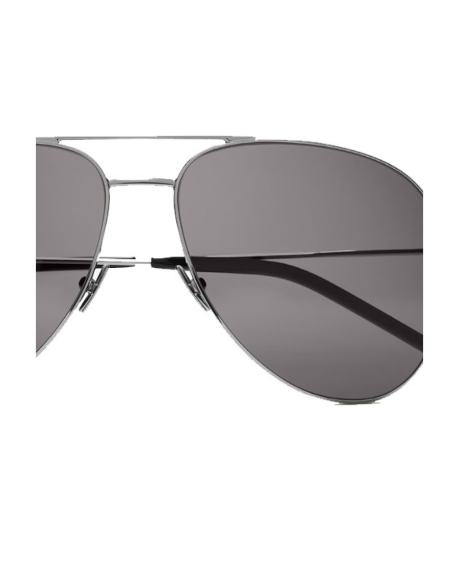 Saint Laurent Eyewear Aviator Sunglasses In Metallic