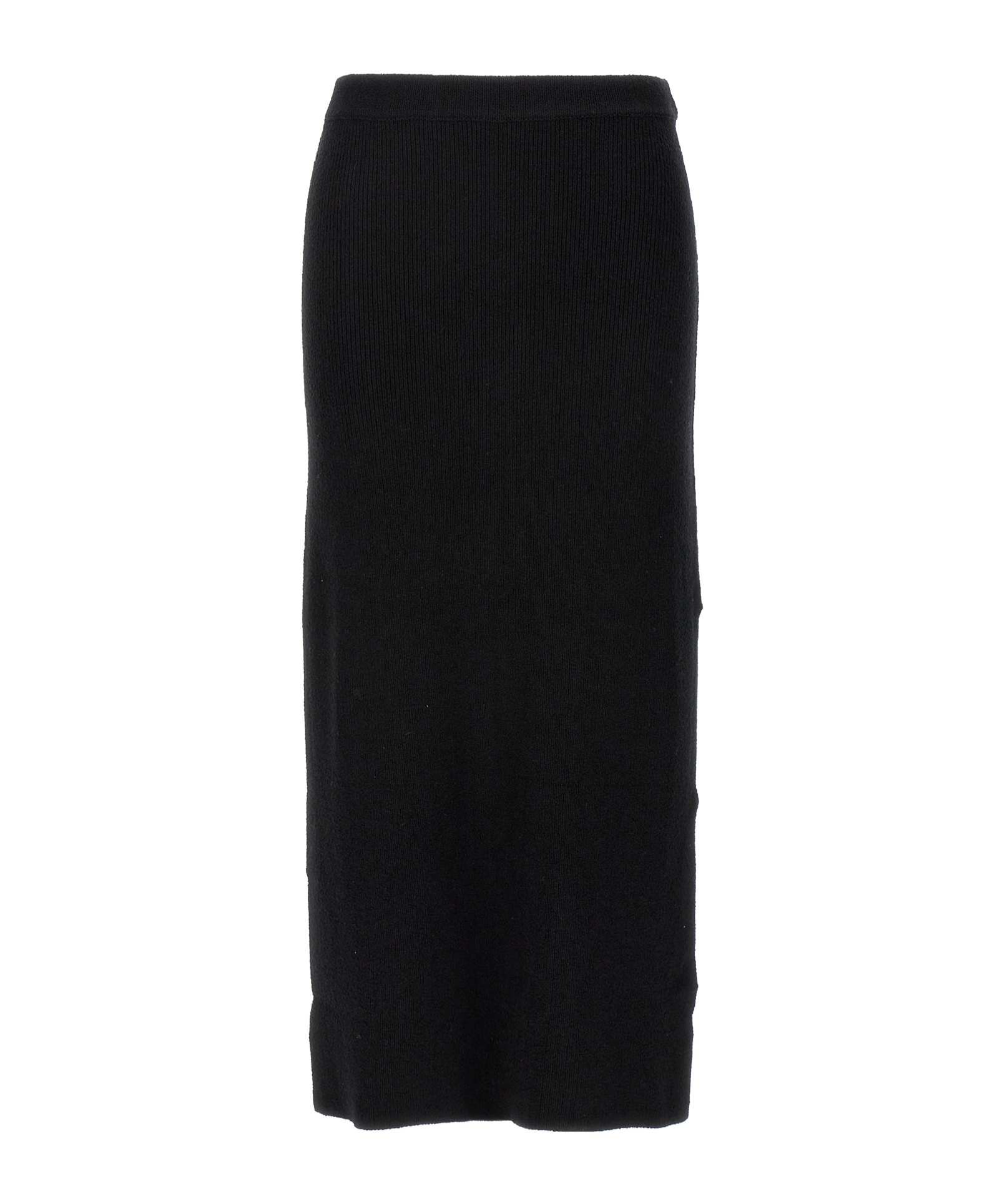 Shop Loulou Studio Aalis Knitted Midi Skirt In Black