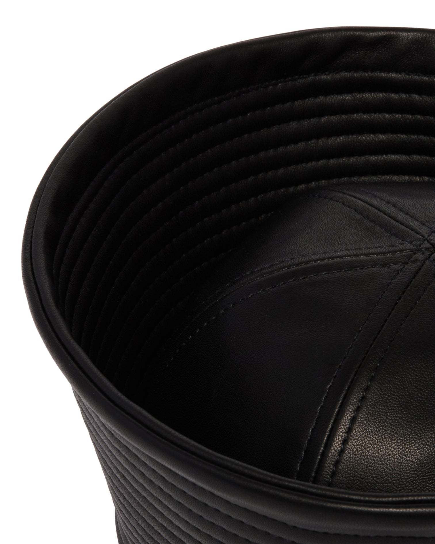 Jean Paul Gaultier Fisherman's Hat With Wide Eaves And Turned Corners In Black